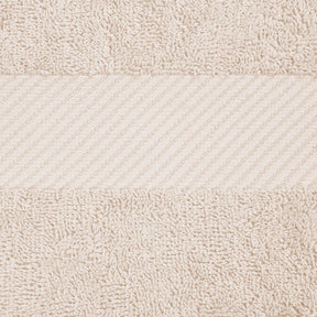 Egyptian Cotton Dobby Border Medium Weight 2 Piece Bath Sheet Set