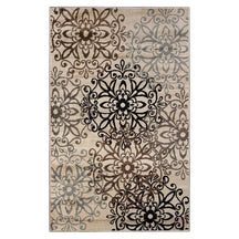 Leigh Traditional Floral Scroll Indoor Area Rug or Runner Rug Or Door Mat