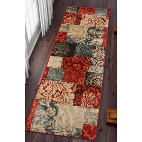 Kennicot Elegant Floral Patchwork Indoor Large Area Rugs or Runner Rug