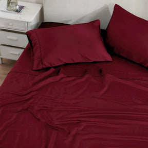 Modal From Beechwood 300 Thread Count Solid Deep Pocket Bed Sheet Set