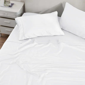 Modal From Beechwood 300 Thread Count Solid Deep Pocket Bed Sheet Set