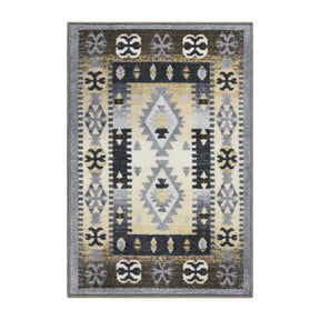 Motega Tribal Southwestern Traditional Geometric Ikat Indoor Area Rug