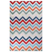 Chevron Zig-Zag Geometric Modern Indoor Outdoor Area Rug