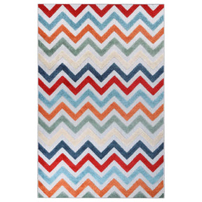 Chevron Zig-Zag Geometric Modern Indoor Outdoor Area Rug