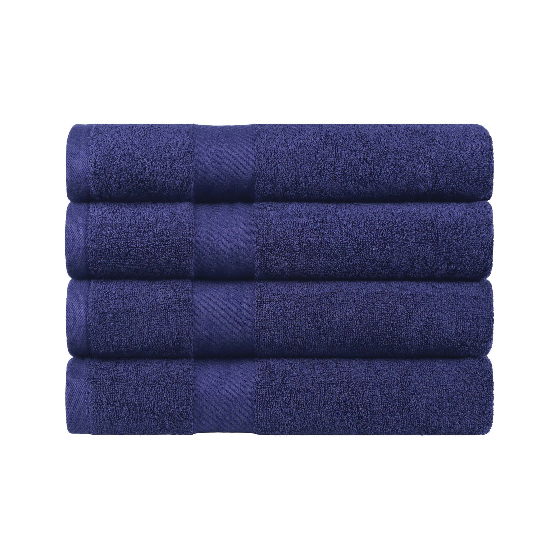 Egyptian Cotton Dobby Border Medium Weight 4 Piece Bath Towel Set