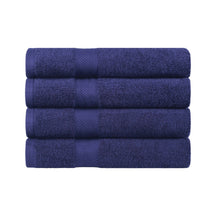 Egyptian Cotton Dobby Border Medium Weight 4 Piece Bath Towel Set