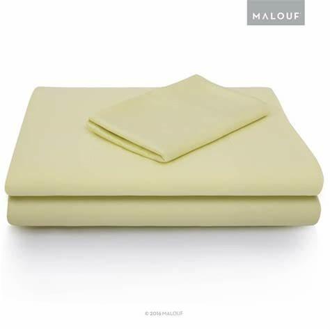 Woven Rayon from Bamboo Sheet Set - CITRON - beddingbag.com