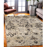 Caldwell Floral Damask Indoor Large Area Rugs or Runner Rug