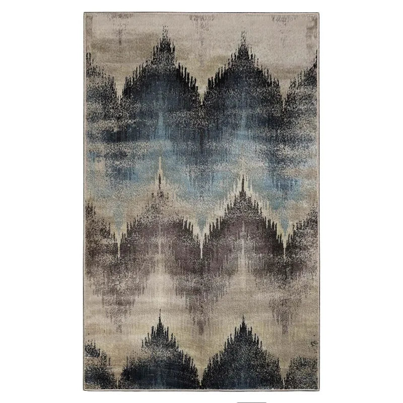 Cadwell Abstract Faux Distressed Area Rug