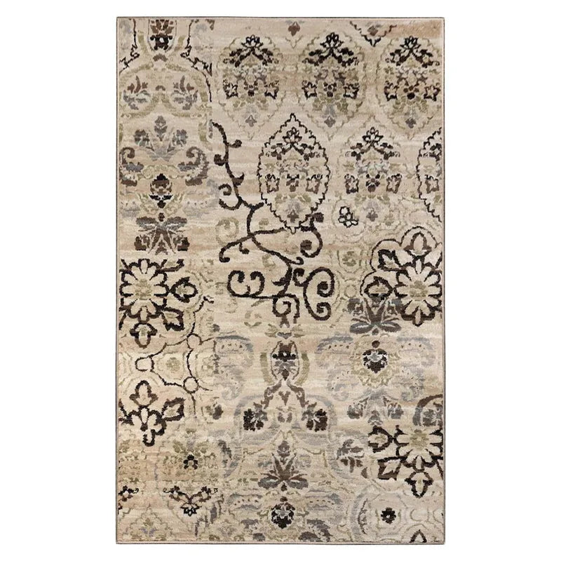 Caldwell Floral Damask Indoor Large Area Rugs or Runner Rug