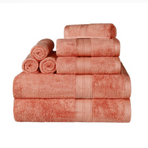 Ultra-Soft Rayon from Bamboo Cotton Blend 8 Piece Towel Set