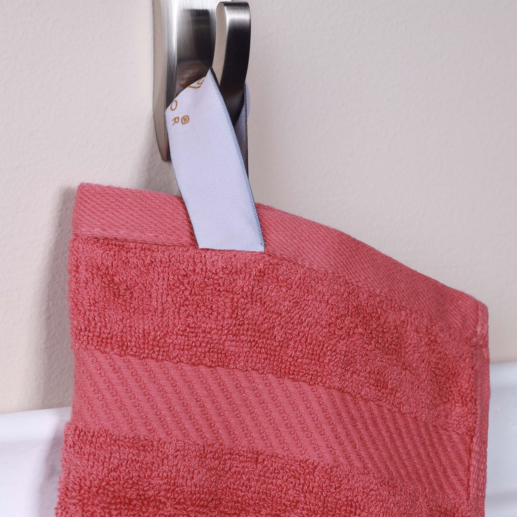 Egyptian Cotton Dobby Border Medium Weight 6 Piece Hand Towel Set