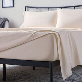 Weekender 200 TC Cotton Sheet Set - CREAM