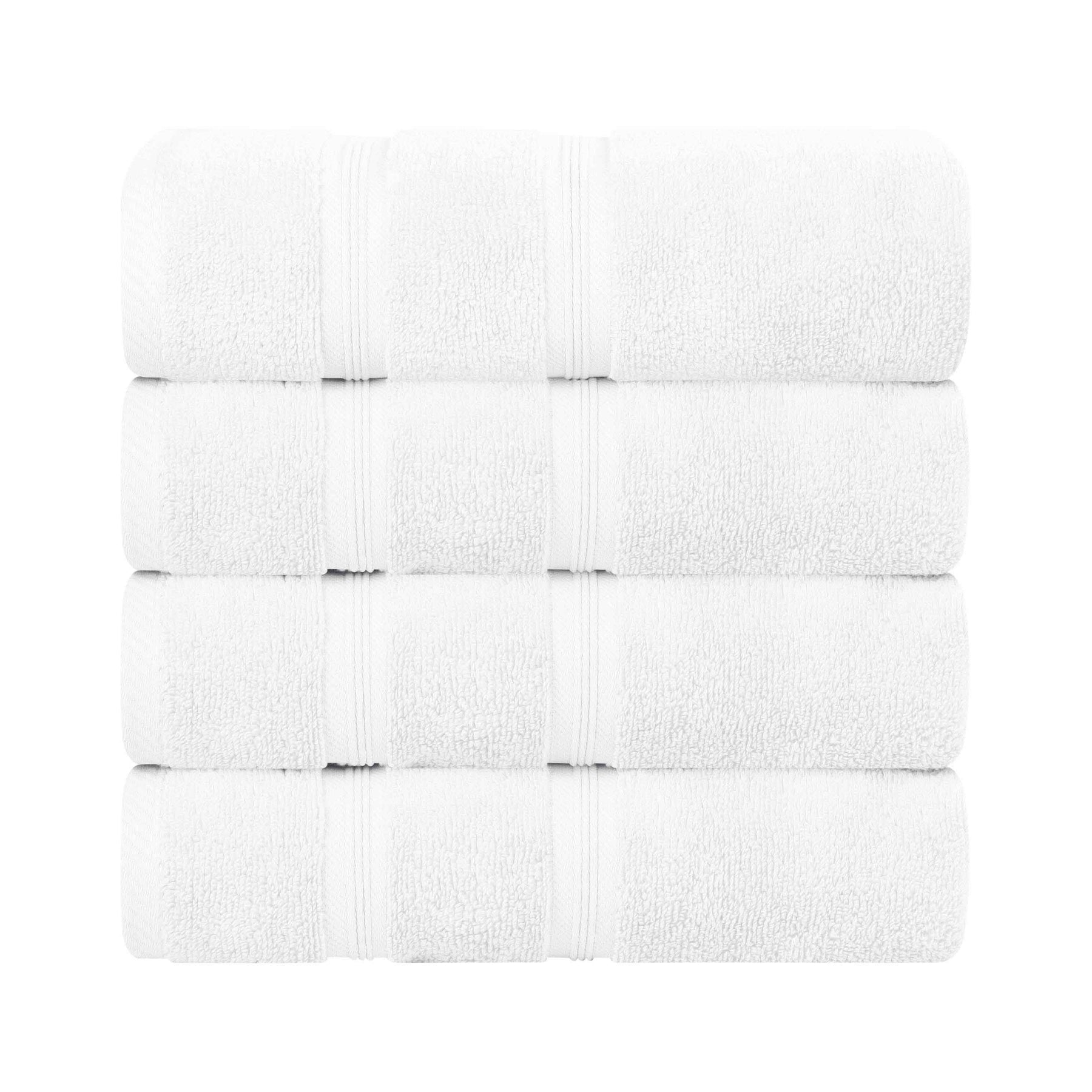 Smart Dry Zero Twist Cotton Medium Weight Bath Towels, Set of 4