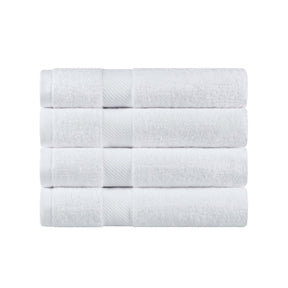 Egyptian Cotton Dobby Border Medium Weight 4 Piece Bath Towel Set