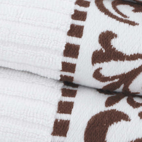 Superior Athens Cotton Greek Key Trim 8 Piece Towel Set