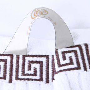 Superior Athens Cotton Greek Key Trim 8 Piece Towel Set