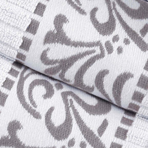 Athens Cotton Greek Key Trim Bath Towel Set of 4