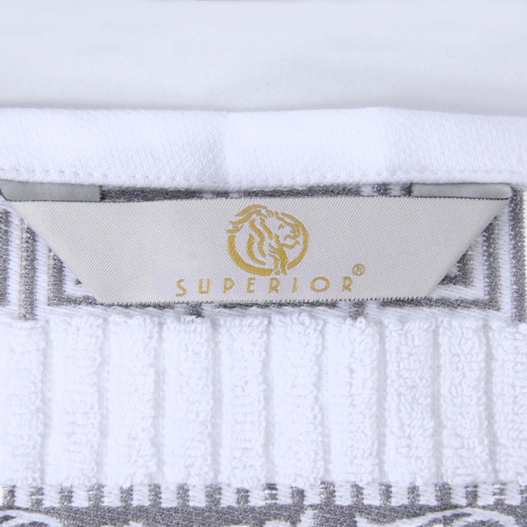 Superior Athens Cotton Greek Key Trim 8 Piece Towel Set