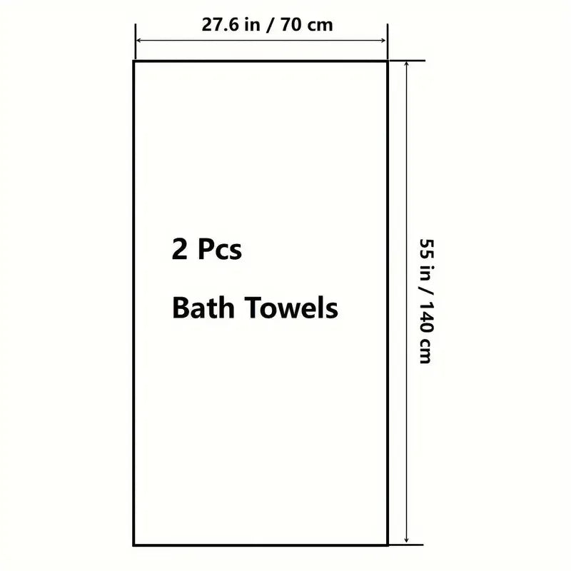 Quick-Drying Large Bath Towel - Soft & Skin-Friendly