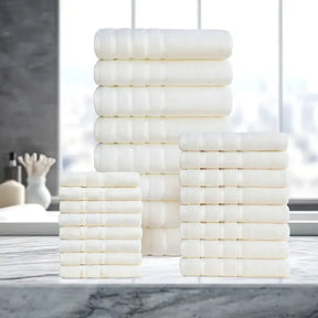 24-Piece Egyptian Cotton Towel Set