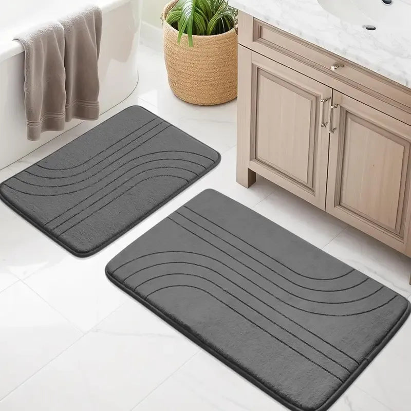 YIHOUSE Memory Foam Bath Mat Set, Soft, Non-Slip, Extra Thick