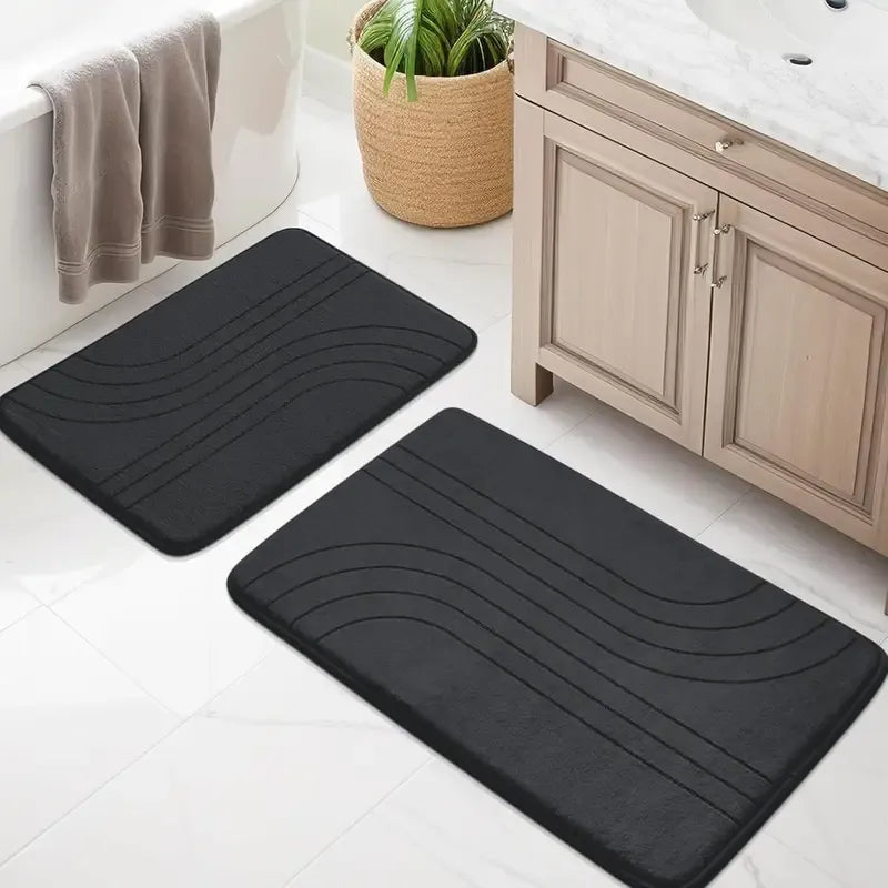 YIHOUSE Memory Foam Bath Mat Set, Soft, Non-Slip, Extra Thick