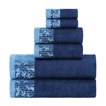 Wisteria Cotton Floral Jacquard Quick Dry 6 Piece Towel Set