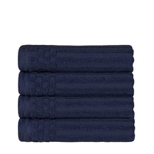 Soho Ribbed Cotton Super Absorbent 4 Piece Hand Towel Set