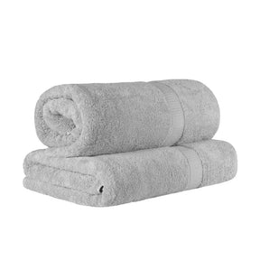 Egyptian Cotton Pile Absorbent 2 Piece Plush Solid Bath Sheet Set