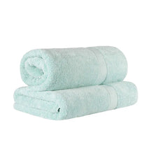 Egyptian Cotton Pile Absorbent 2 Piece Plush Solid Bath Sheet Set