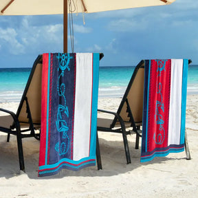 Sailing Egyptian Cotton Oversized 2 Piece Beach Towel Set