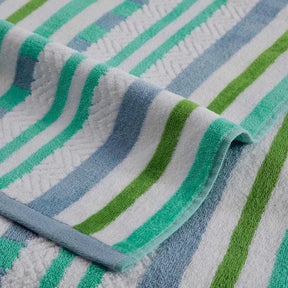 Stripe Cotton Oversized Medium Weight 2 Piece Beach Towel Set