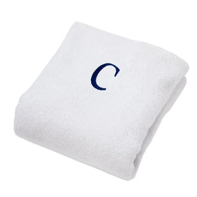 Monogrammed Combed Cotton Lounge Chair Cover