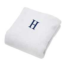 Monogrammed Combed Cotton Lounge Chair Cover