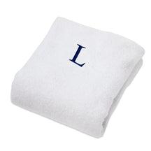 Monogrammed Combed Cotton Lounge Chair Cover