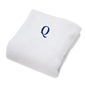 Monogrammed Combed Cotton Lounge Chair Cover