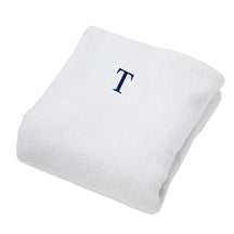 Monogrammed Combed Cotton Lounge Chair Cover