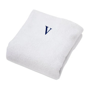 Monogrammed Combed Cotton Lounge Chair Cover