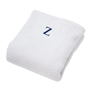 Monogrammed Combed Cotton Lounge Chair Cover