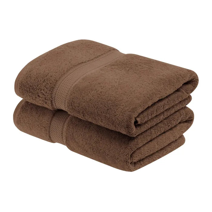 Egyptian Cotton Pile Heavyweight 2 Piece Bath Towel Set