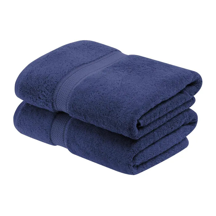 Egyptian Cotton Pile Heavyweight 2 Piece Bath Towel Set