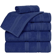 Smart Dry Zero Twist Cotton Medium Weight 6 Piece Assorted Towel Set