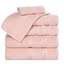 Smart Dry Zero Twist Cotton Medium Weight 6 Piece Assorted Towel Set