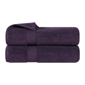 Zero Twist Smart Dry Combed Cotton 2 Piece Bath Towel Set