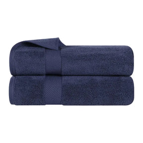 Zero Twist Smart Dry Combed Cotton 2 Piece Bath Towel Set