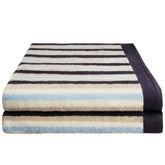 Cotton Striped Medium Weight 2 Piece Bath Towel Set