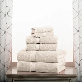 Egyptian Cotton Pile Heavyweight 6 Piece Towel Set