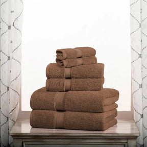 Egyptian Cotton Pile Heavyweight 6 Piece Towel Set