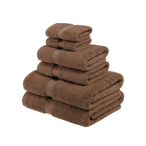 Egyptian Cotton Pile Heavyweight 6 Piece Towel Set